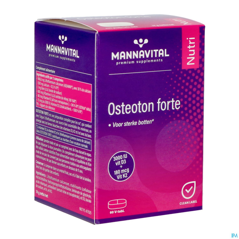 Mannavital osteoton forte   comp 60