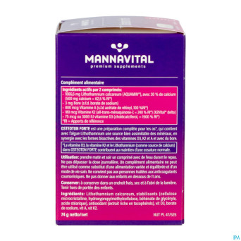 Mannavital osteoton forte   comp 60