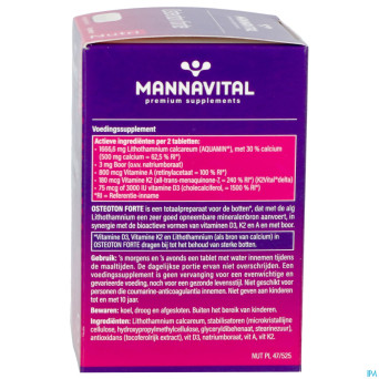 Mannavital osteoton forte   comp 60