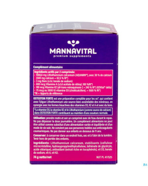 Mannavital osteoton forte   comp 60