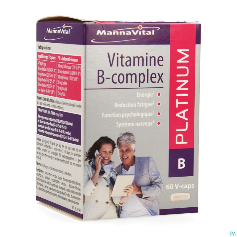 Mannavita vitamine b complex    v-caps 60