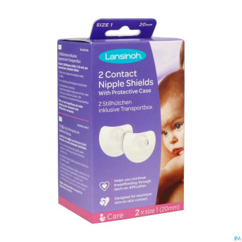 Lansinoh bout seins t1 2 + etui protection