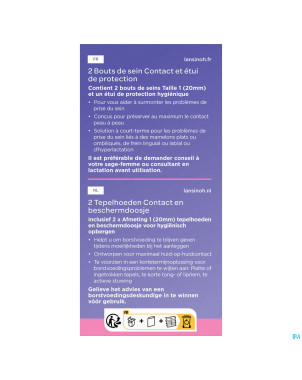 Lansinoh bout seins t1 2 + etui protection