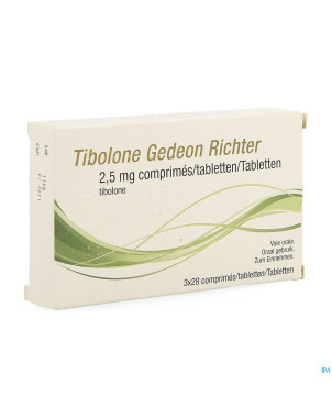 Tibolone gedeon richter 2,5mg comp 3 x 28