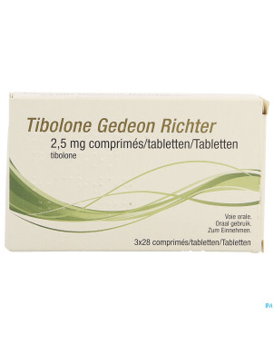 Tibolone gedeon richter 2,5mg comp 3 x 28