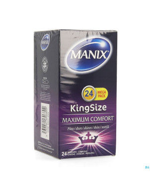 Manix king size preservatifs 24