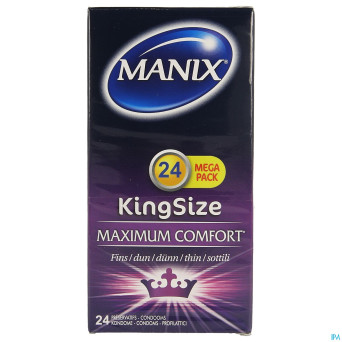 Manix king size preservatifs 24