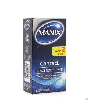 Manix contact preservatifs 14+2