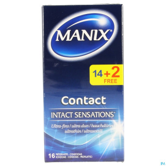Manix contact preservatifs 14+2