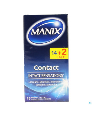 Manix contact preservatifs 14+2