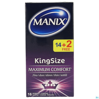 Manix king size preservatifs 14 +2