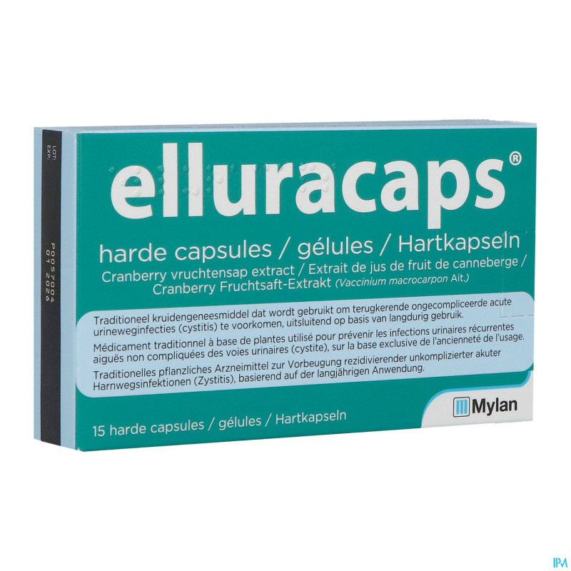 Elluracaps caps dur 15 x 36mg hdpe