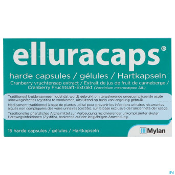 Elluracaps caps dur 15 x 36mg hdpe
