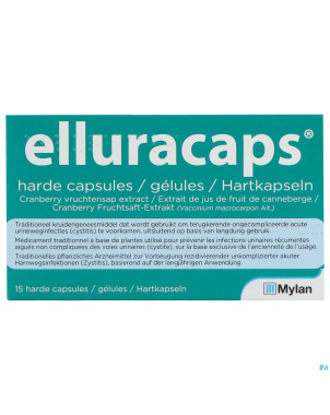 Elluracaps caps dur 15 x 36mg hdpe