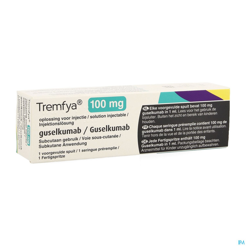 Tremfya 100mg/ml sol inj ser prerempl. verre 1x1ml