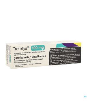 Tremfya 100mg/ml sol inj ser prerempl. verre 1x1ml