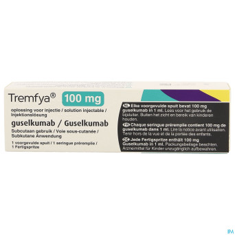 Tremfya 100mg/ml sol inj ser prerempl. verre 1x1ml