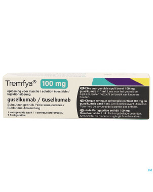Tremfya 100mg/ml sol inj ser prerempl. verre 1x1ml
