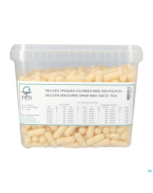 Gelules opaques n000 1000 pch