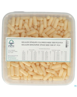 Gelules opaques n000 1000 pch