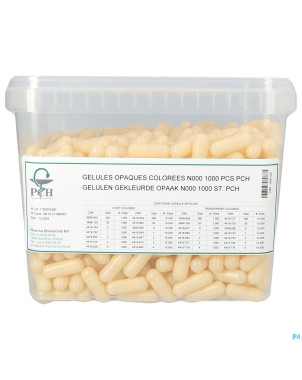 Gelules opaques n000 1000 pch