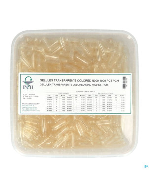 Gelules transparentes n000 1000 pch