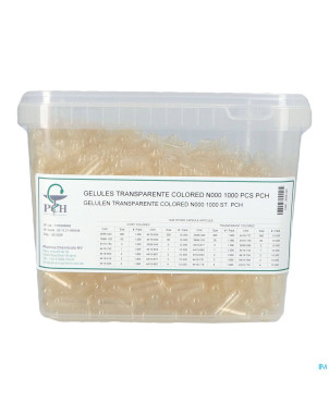 Gelules transparentes n000 1000 pch