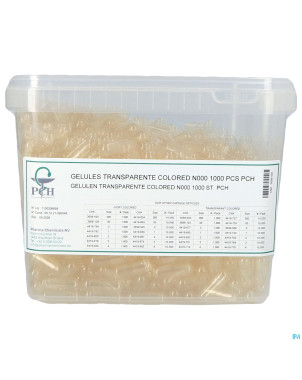 Gelules transparentes n000 1000 pch