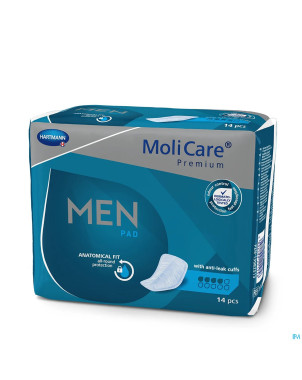 Molicare premium men pad 4 drops 34x18cm    14