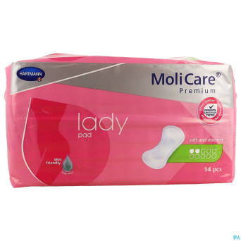 Molicare premium lady pad 2 drops 26,5x11cm    14