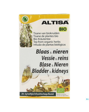 Altisa tisane vessie reins bio    20x2g nf