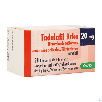 Tadalafil krka comp pell 28 x 20mg