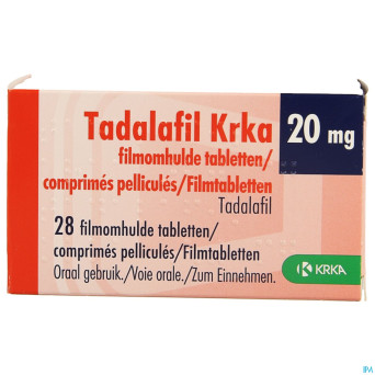 Tadalafil krka comp pell 28 x 20mg