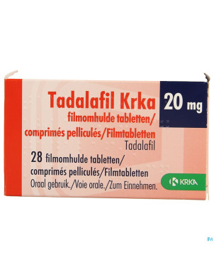 Tadalafil krka comp pell 28 x 20mg