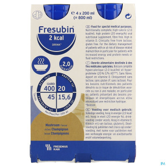 Fresubin 2kcal drink champignon easybottle 4x200ml