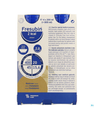 Fresubin 2kcal drink champignon easybottle 4x200ml