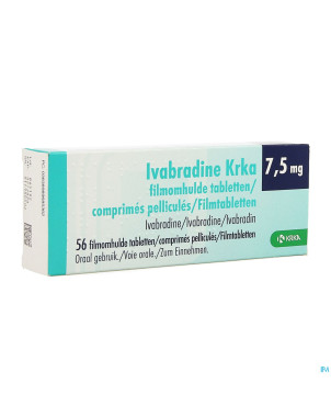 Ivabradine krka 7,5mg comp pell  56