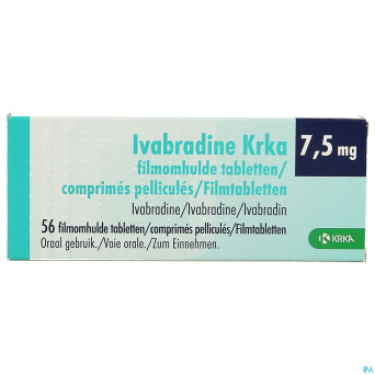 Ivabradine krka 7,5mg comp pell  56