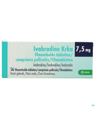 Ivabradine krka 7,5mg comp pell  56