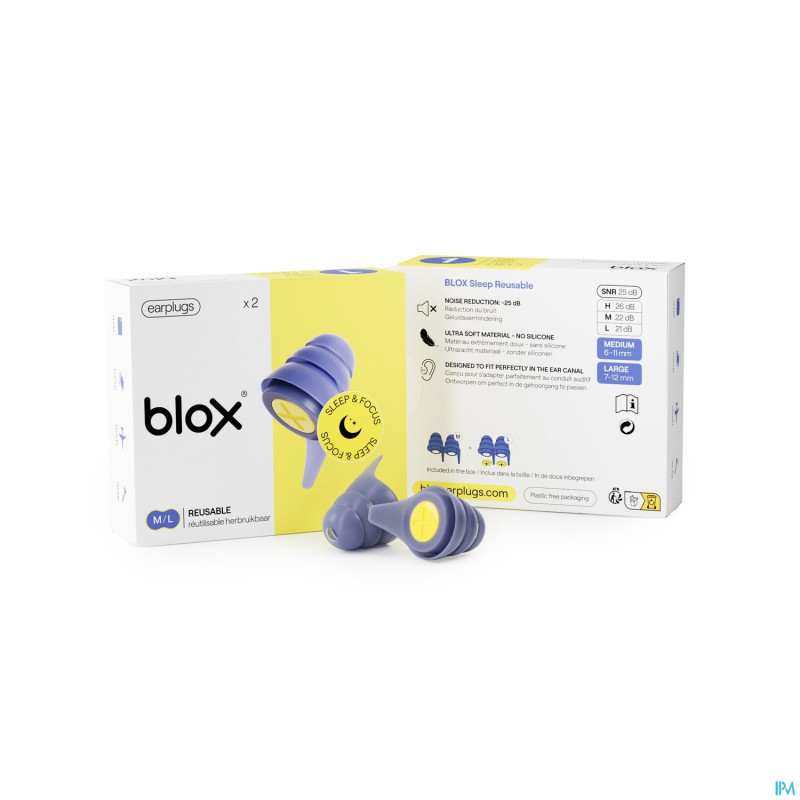 Blox xperience sleep bouchons oreille    1 paire