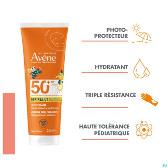 Avene sol lait enfant spf50+ 250ml nf