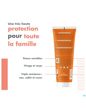Avene sol lait enfant spf50+ 250ml nf