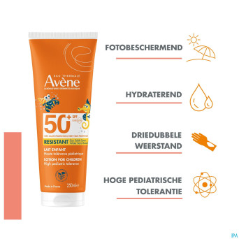 Avene sol lait enfant spf50+ 250ml nf