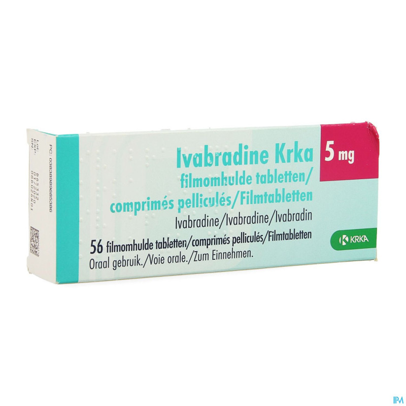 Ivabradine krka 5,0mg comp pell  56