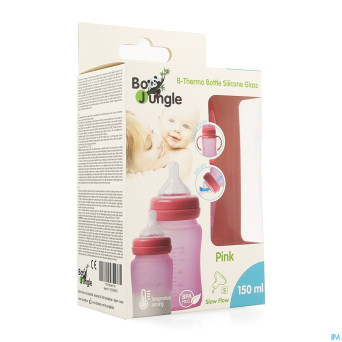 B-thermo glass bottle 150ml pink