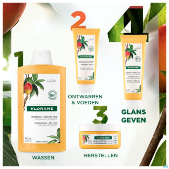 Klorane capil. cr jour mangue tube 125ml