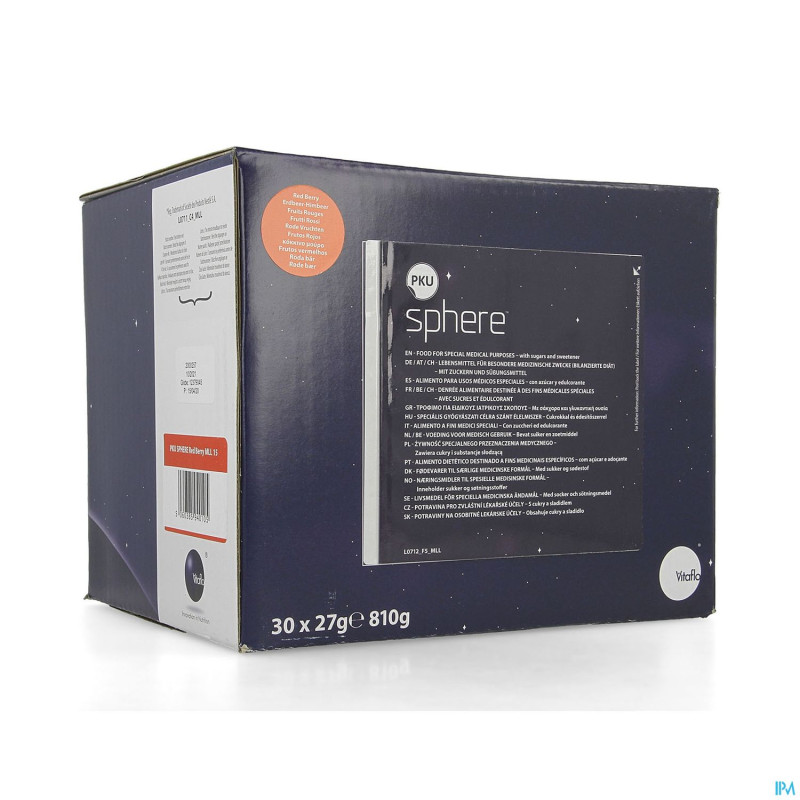 Pku sphere 15 fruits rouges 30 x 27g
