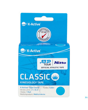 Naqi k active tape classic bleu    50mmx5m