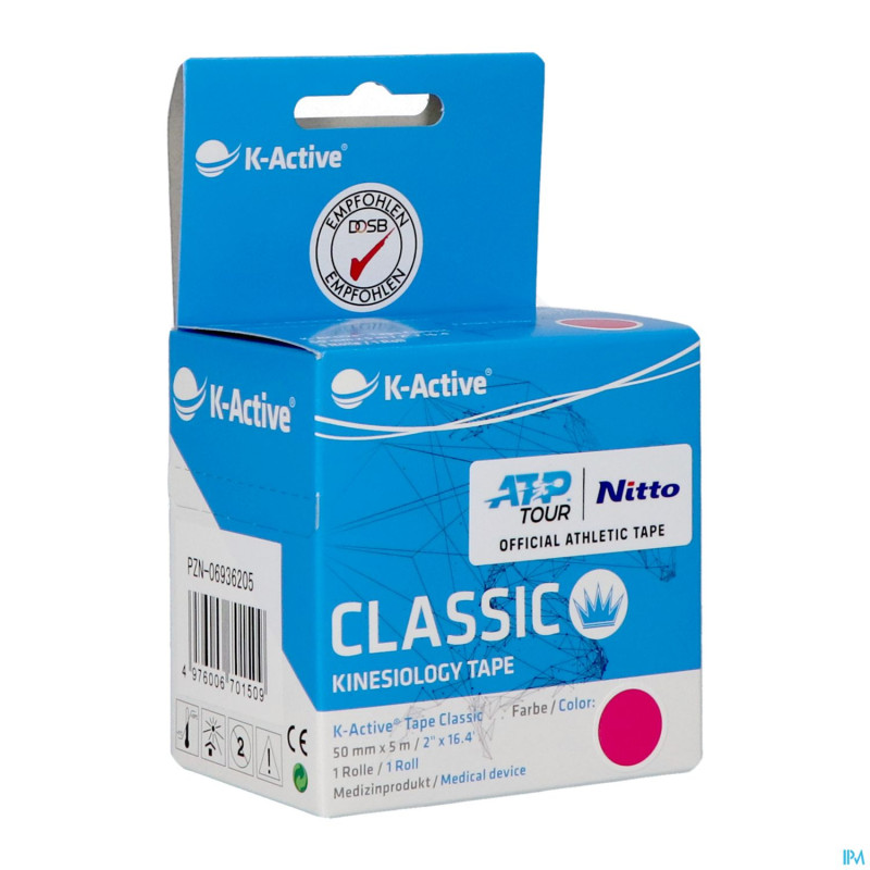 Naqi k active tape classic rose    50mmx5m