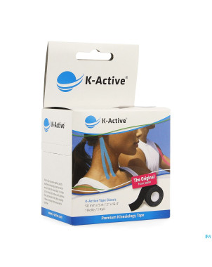 Naqi k active tape classic noir    50mmx5m